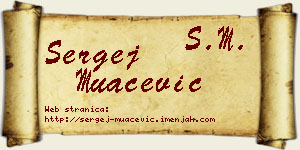 Sergej Muačević vizit kartica